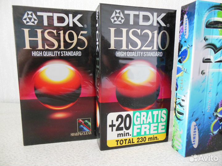Видеокассеты VHS новые запечатанные