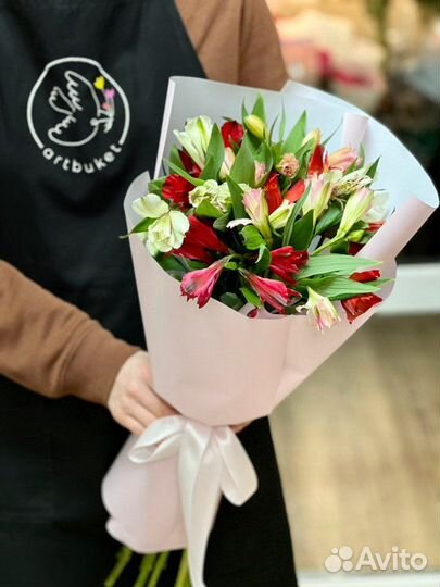 Букет из альстромерий нежный микс