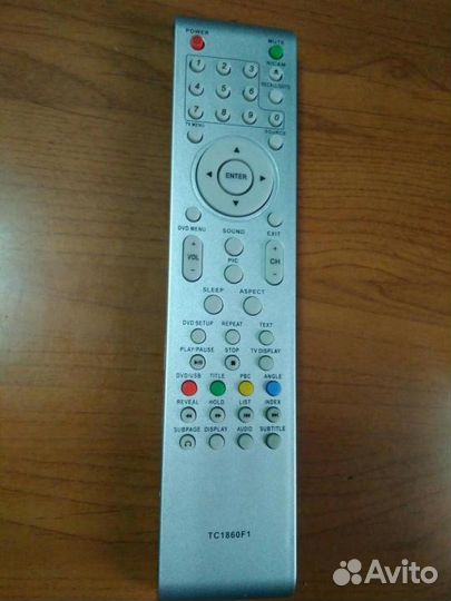 Пульт Akira TC1860F1 для телевизора и DVD-плеера