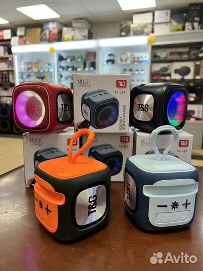 Колонка блютуз беспроводная TG 359 светящаяся