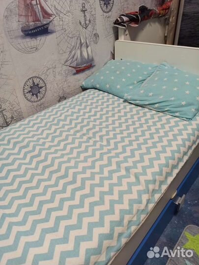 Простынь на резинке 120 60