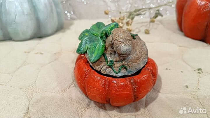 Шкатулка тыква, ручная работа. разные размеры