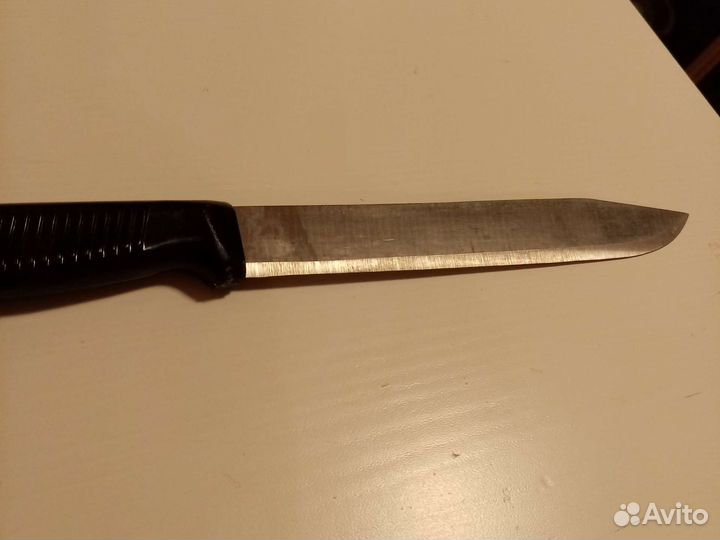 Нож кухонный большой СССР новый сталь 65*13