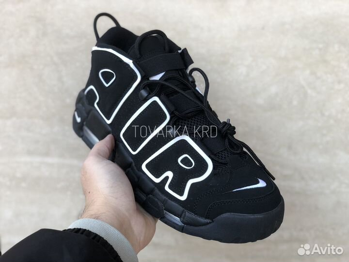 Кроссовки Nike Air More Uptempo Black White