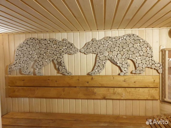 Панно из можжевельника 