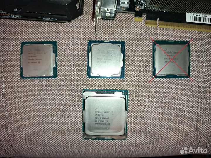 Нерабочие видеокарты 1080, 1080 Ti и процы i5, i7