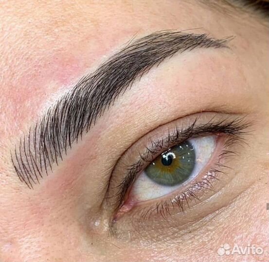 Татуаж бровей, микроблейдинг, волоски, пудровые бр