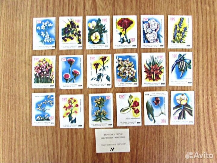 Спичечные этикетки СССР. Деревья, цветы и др. темы