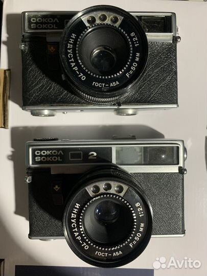 Фотоаппараты Сокол 2 штуки в ремонт