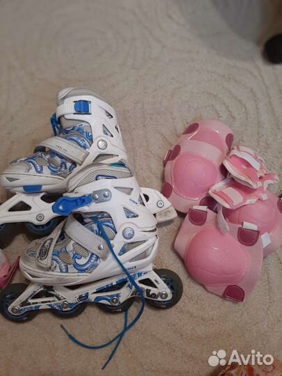 Роликовые коньки детские раздвижные