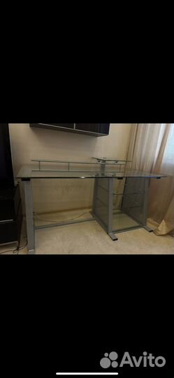 Компьютерный стол стеклянный бу