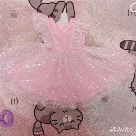 Нарядное платье для девочки на годик 80
