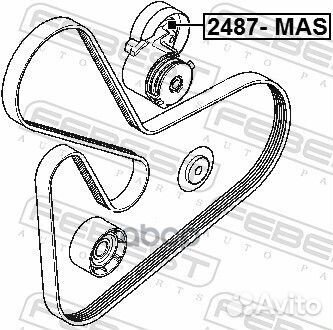 2487-MAS ролик натяжной с кондиционером Renaul