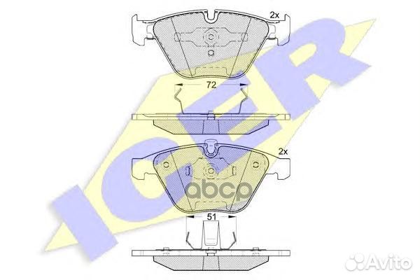 181577 колодки дисковые передние BMW E65/E66