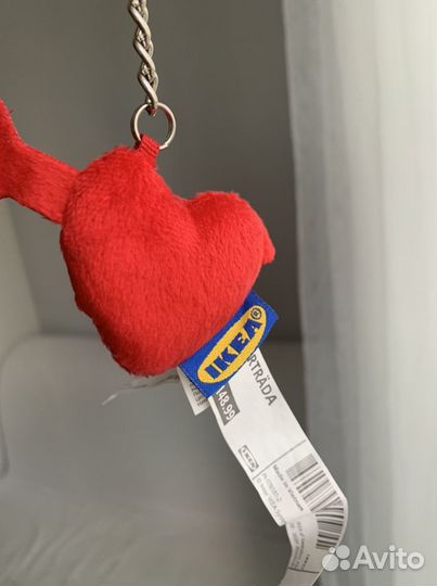 Брелок IKEA eftertrada сердце мягкий