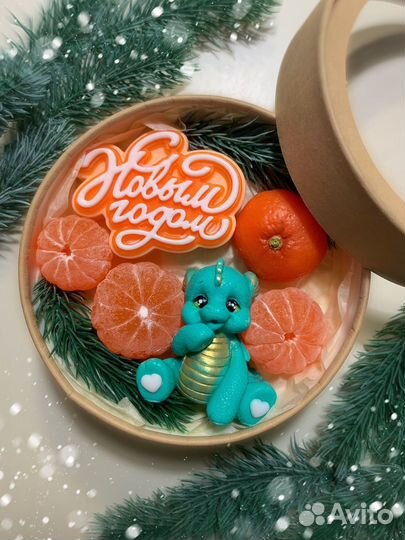 Набор мыла ручной работы, Новый год