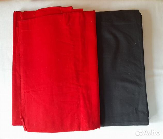 Отрезы ткани из СССР, хлопок, сатин, штапель