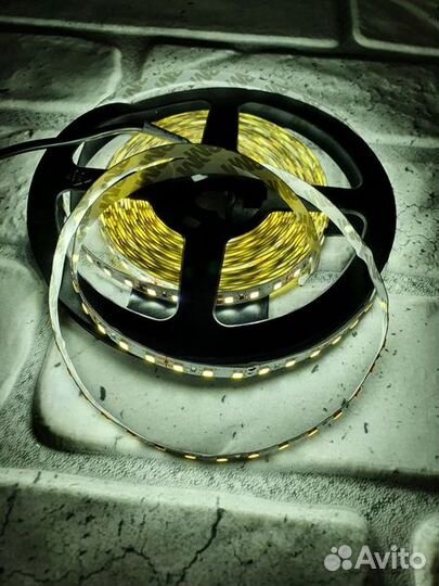 Лента LED Белый (12V-9.6W-120led/m) -6000K -IP20