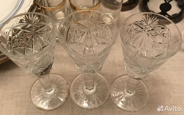 Рюмки для водки винтажные, 4 шт