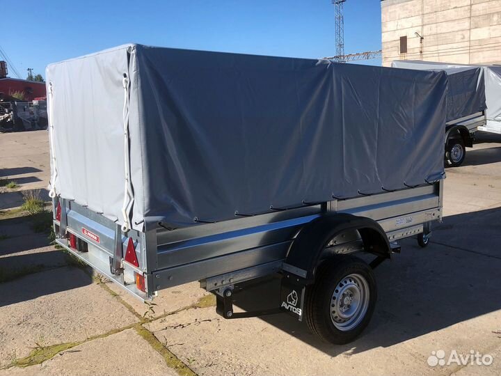 Прицеп 2,5х1,5 рессора Газель с тентом