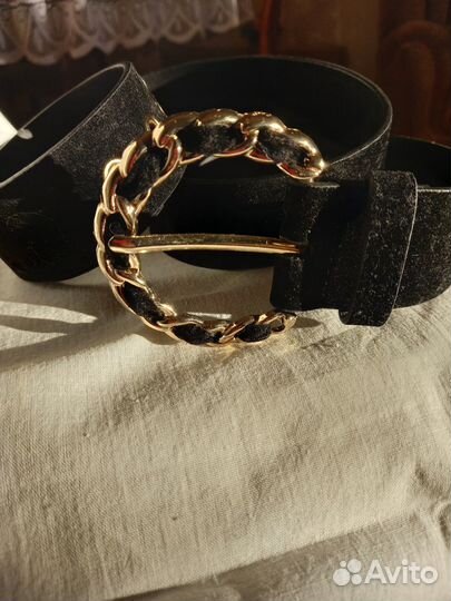 Новый ремень женский, замша,новый