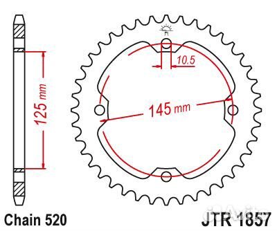 Звезда ведомая JTR1857 38