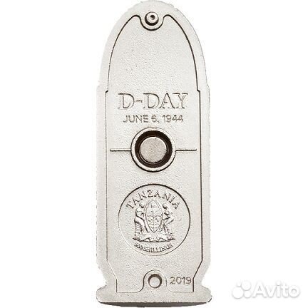 Монета 75 лет высадки в Нормандии День Д Танзания