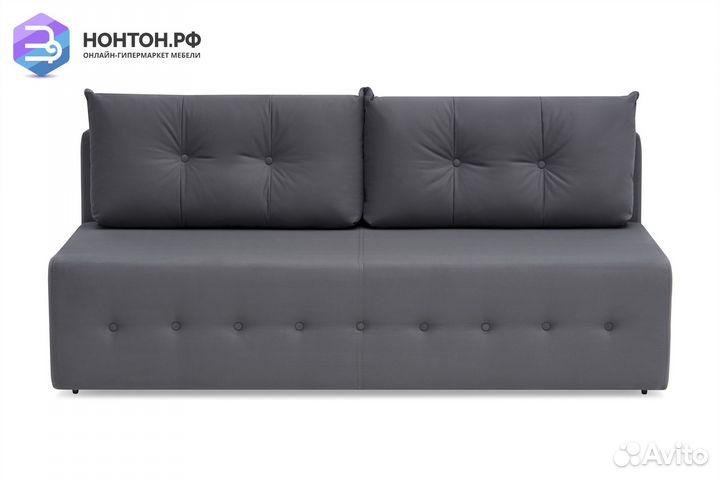 Диван еврокнижка Сити темно-серый