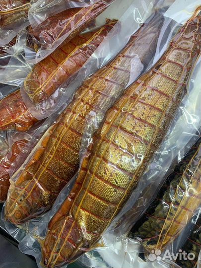 Форель горячего копчения