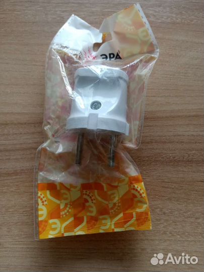 Вилка штепсельная без заземления