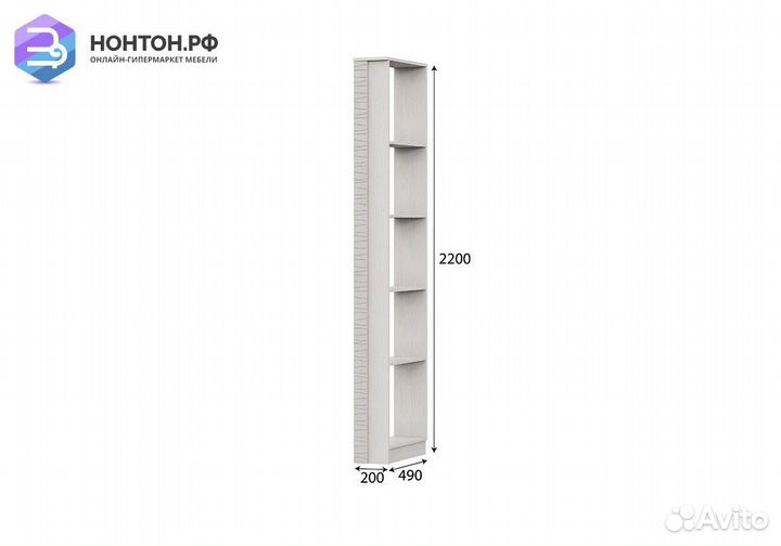 Угловое завершение Вирджиния ясень анкор светлый