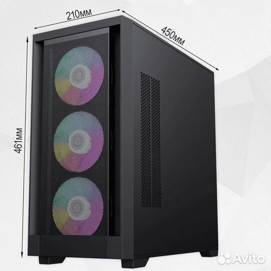 Корпус GameMax defender MB без бп (Черный Midi-Tow