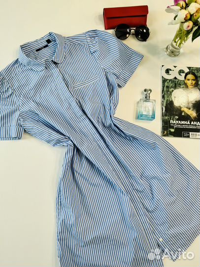 Платье рубашка 46