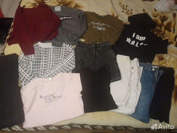 Вещи пакетом на подростка девочку