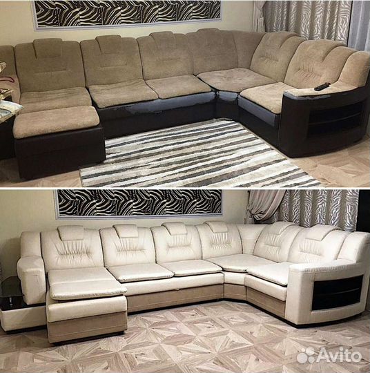 Перетяжка мягкой мебели