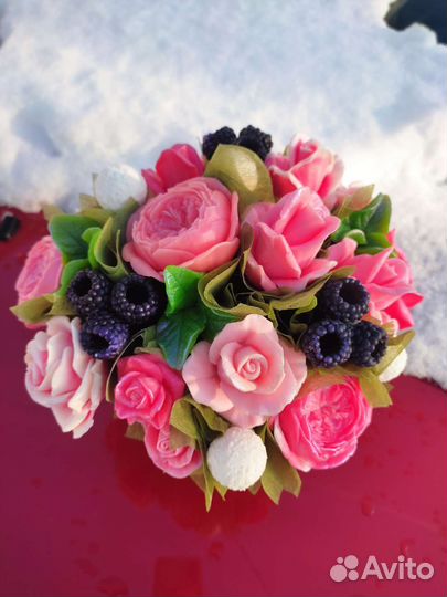 Букет-подарок из мыла ручной работы