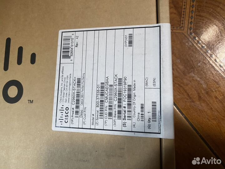 Модуль Cisco C2960X-stack