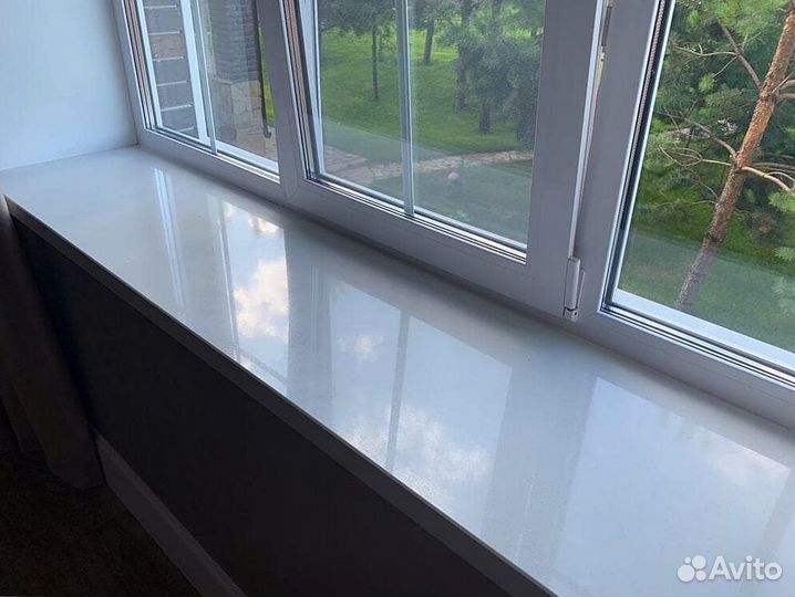 Подоконник из искусственного камня акрил и кварц