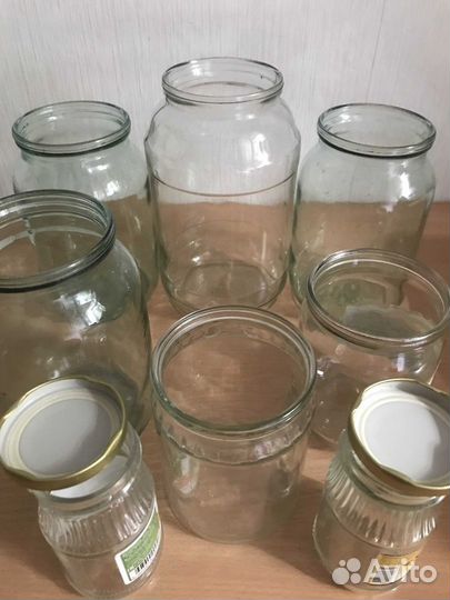 Банки стеклянные 1,5л, 1л, 0,5л