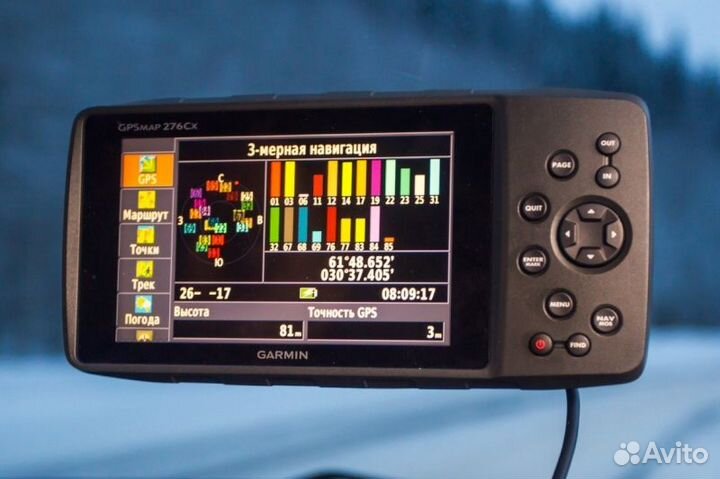 Навигатор gpsmap 276Cx(новый) +Карта топо РФ