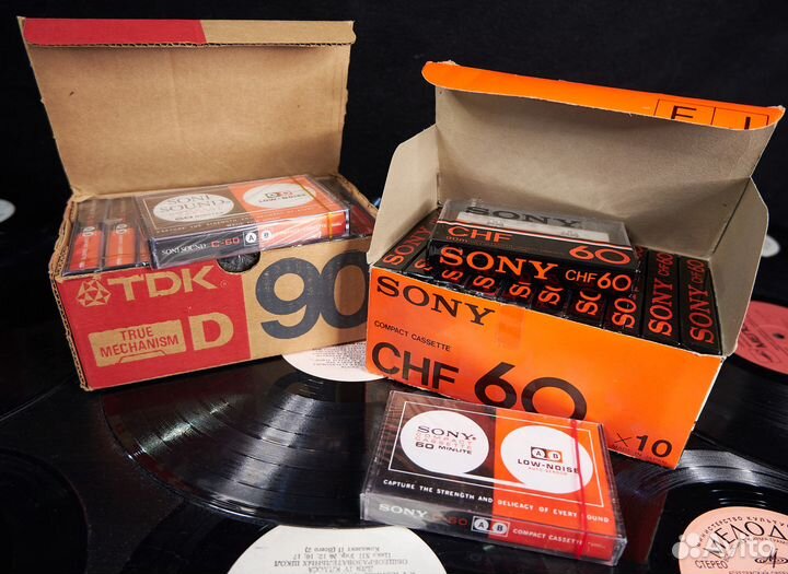 Аудиокассеты новые запечатанные Sony/TDK/Maxell