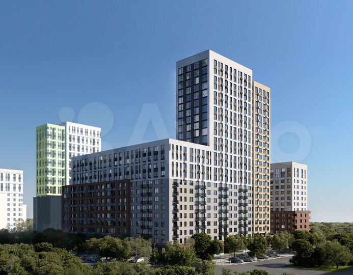 2-к. квартира, 42,5 м², 6/25 эт.