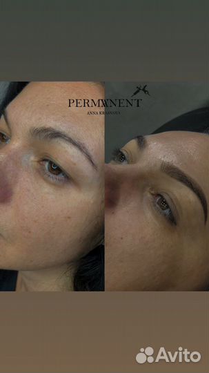 Перманентный макияж бровей