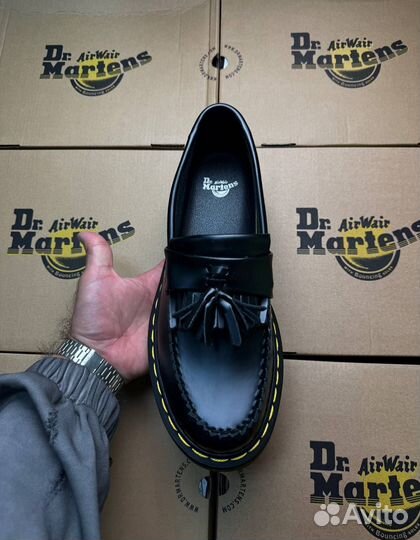 Dr. Martens Adrian Ys Black Smoot лоферы