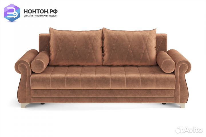 Диван книжка Порто М светло-коричневый