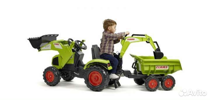Огромный детский трактор с педалями Falk