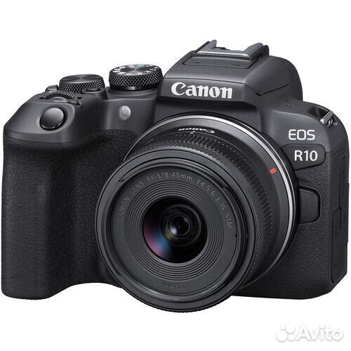 Фотоаппарат Canon EOS R10 Kit RF-S 18-45mm F4.5-6.3 IS STM, черный