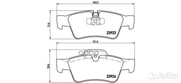 P 50 064 Колодки тормозные mercedes-benz W164 M