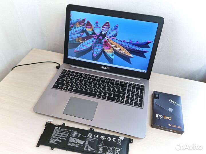 Ноутбук Asus K501U + SSD 1 Тб Windows 10
