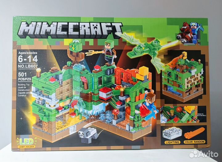 Конструктор Майнкрафт Зеленая крепость